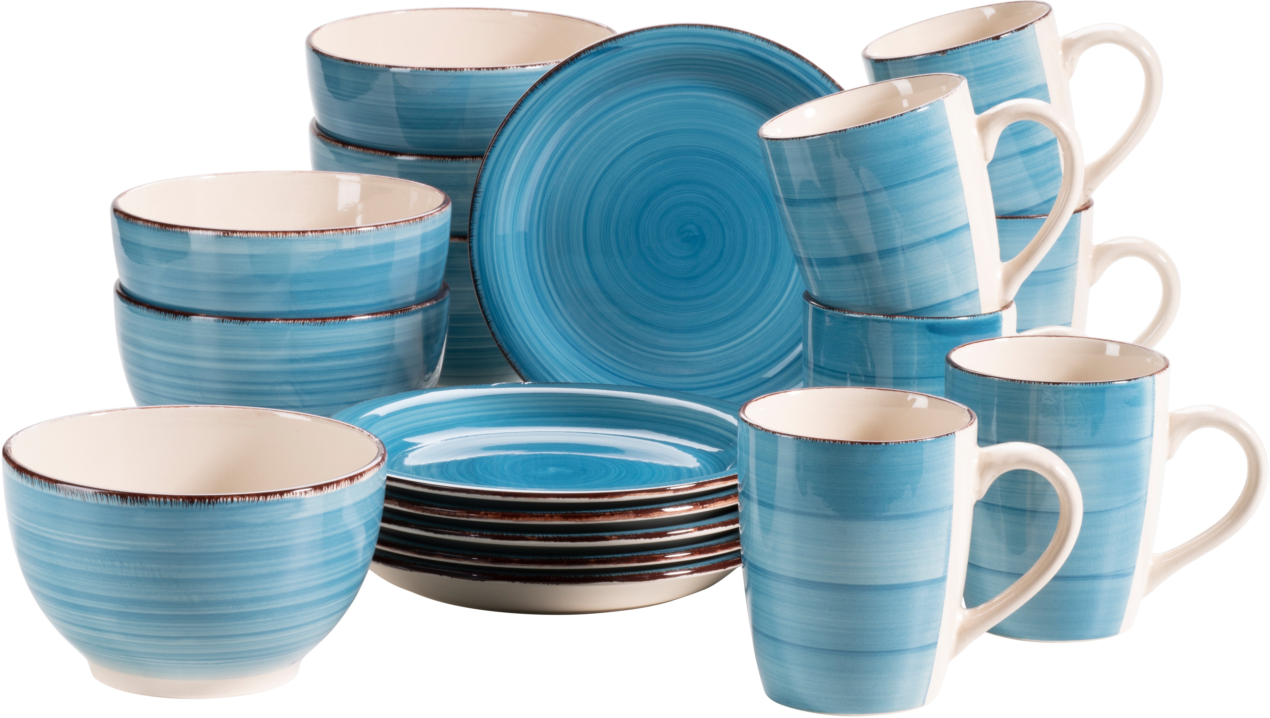 Mäser DARKBLUE LUMACA Raňajková súprava 18 ks