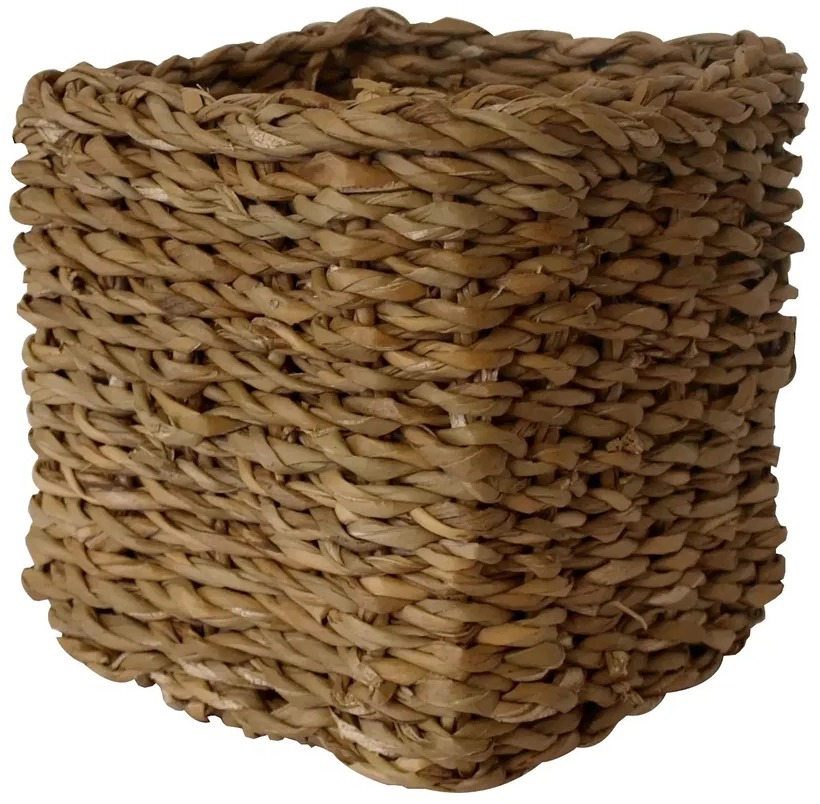 M.A.T. košík hranatý vysoký stredný 22 × 22 × 17 cm morská tráva