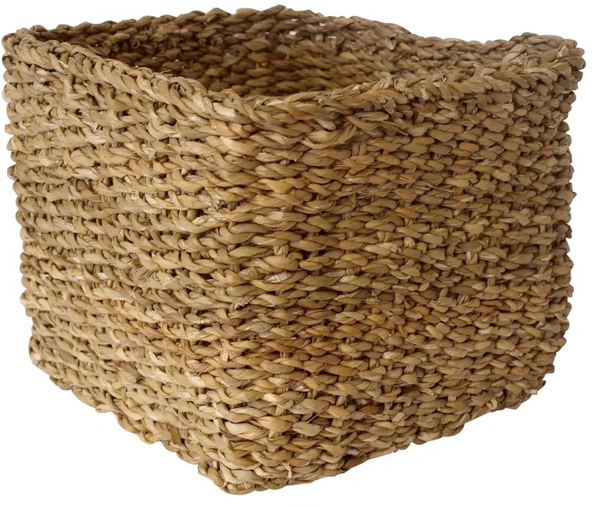 M.A.T. košík hranatý vysoký malý 18 × 18 × 14 cm morská tráva