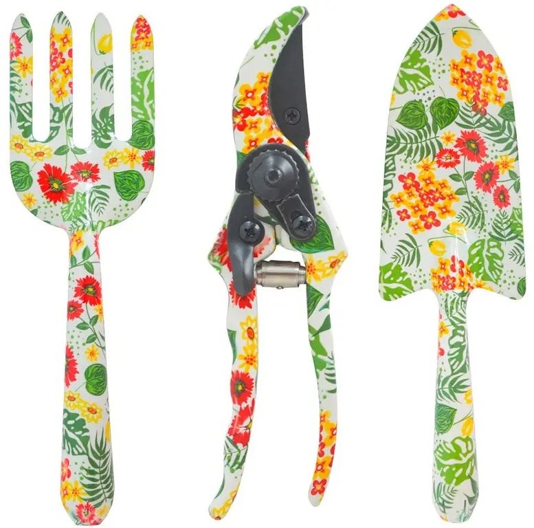 M.A.T. Sada záhradného náradia, 3 ks, dekor, železo, Al