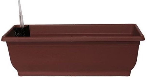 DK PLAST Truhlík samozavlažovací bez misky AQUA GLORIA 50 cm, hnedý