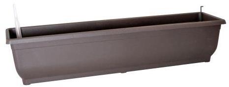 DK PLAST Truhlík samozavlažovací bez misky AQUA GLORIA 80 cm, hnedý
