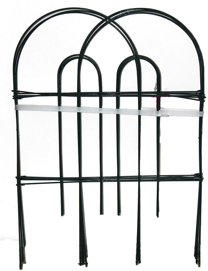 M. A. T. Group Plôtik záhradný 60 cm × 3 m kov, farba zelená (7 ks)