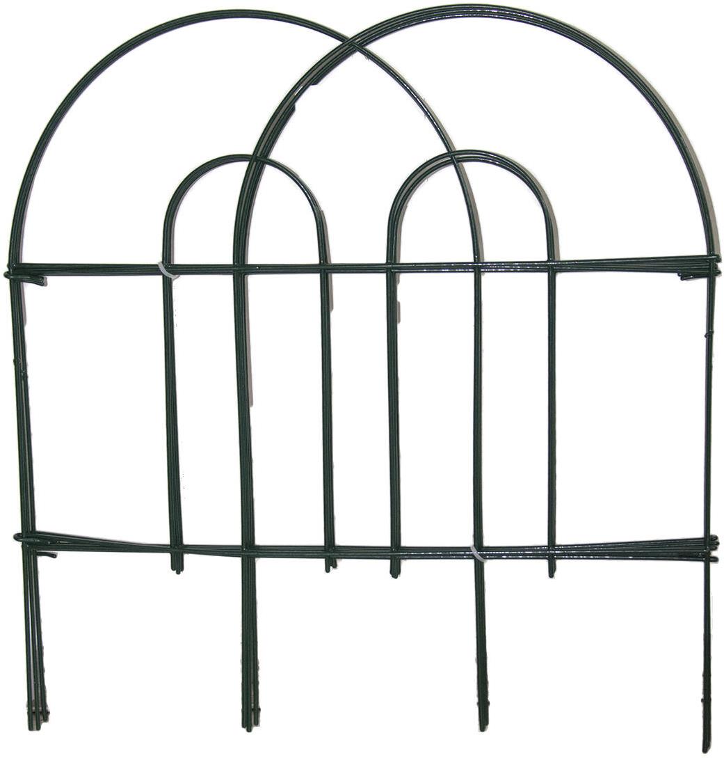 M. A. T. Group Plôtik záhradný 45 cm × 3 m kov, farba zelená (7 ks)