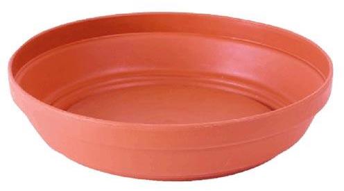 PROSPERPLAST Miska pod kvetináč GLINKA 25, imitácia hlinenej misky, terakota