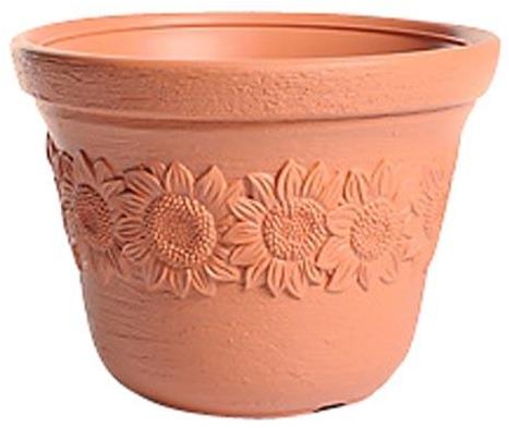PROSPERPLAST Kvetináč dekoratívny SUNNY 1 35, výška 27cm, tehlová