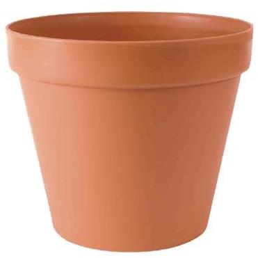 PROSPERPLAST Kvetináč GLINKA 26, výška 22 cm, imitácia hlineného kvetináča, terakota