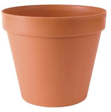 PROSPERPLAST Kvetináč GLINKA 22, výška 19.5 cm, imitácia hlineného kvetináča, terakota