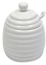 Maxwell & Williams Nádobka na med s lyžičkou WHITE BASIC
