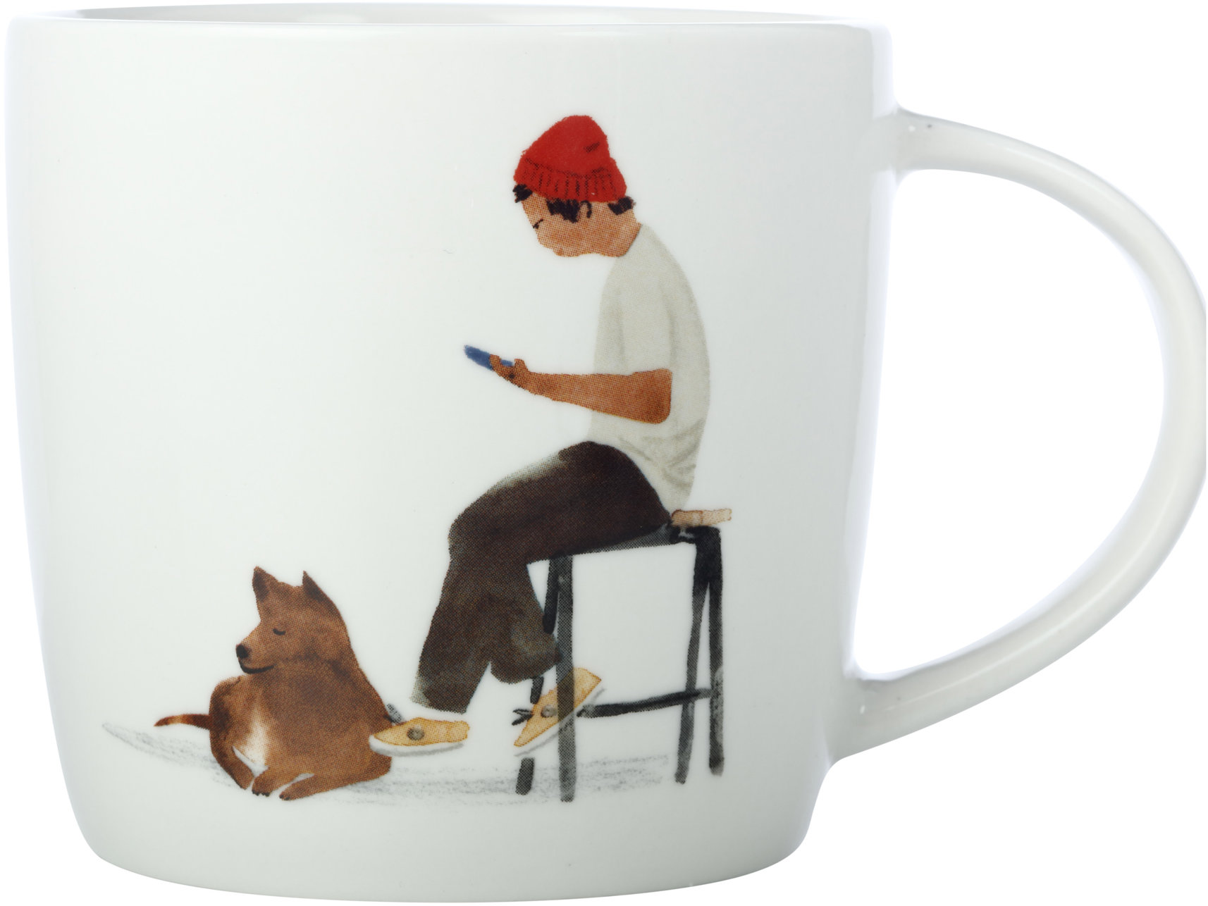 Maxwell & Williams Hrnček 400 ml Marc Martin BFF Čakanie na kávu