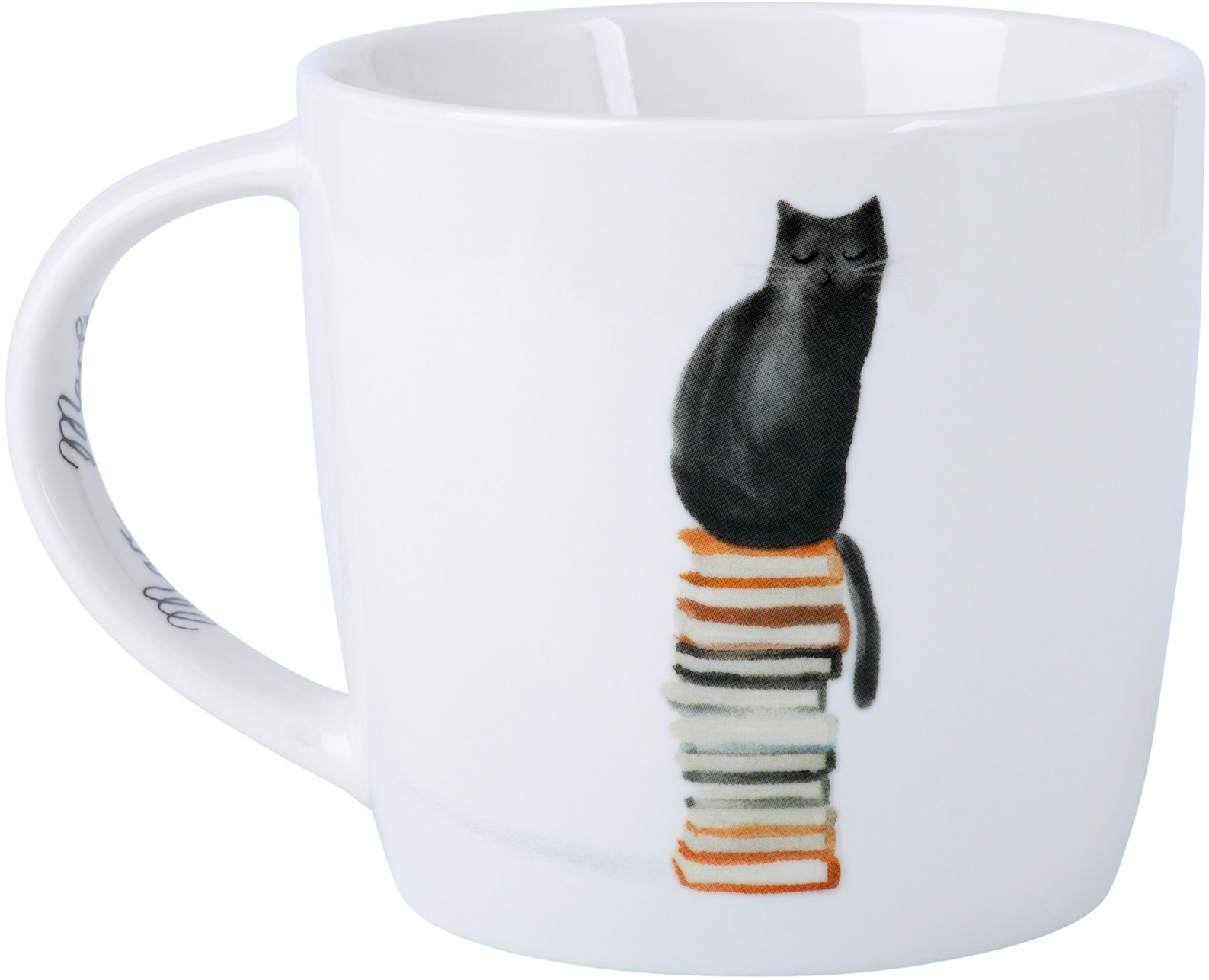 Maxwell & Williams Hrnček 400 ml Marc Martin Feline Friends Mačka a knihy