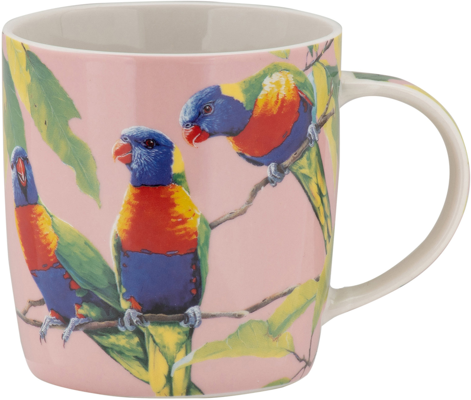 Maxwell & Williams Hrnček 370 ml Katherine Castle Bird Talk Rainbow Lorikeets