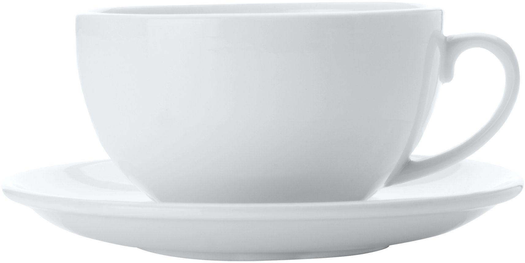 Maxwell & Williams WHITE BASICS Súprava jumbo šálok s tanierikmi 2 ks