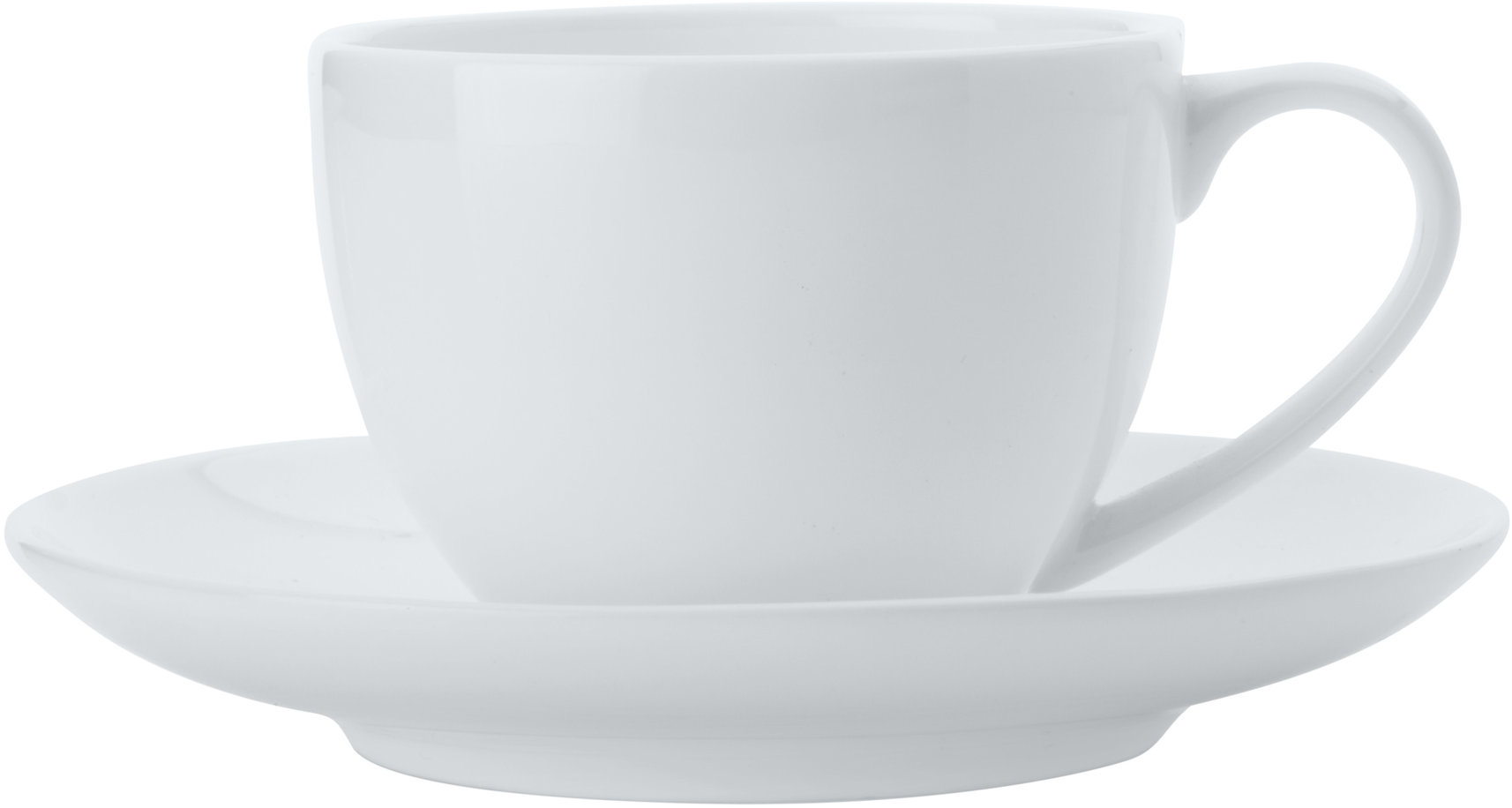 Maxwell & Williams Cashmere BONE CHINA ROUND Súprava šálok s tanierikmi 100 ml 4 ks