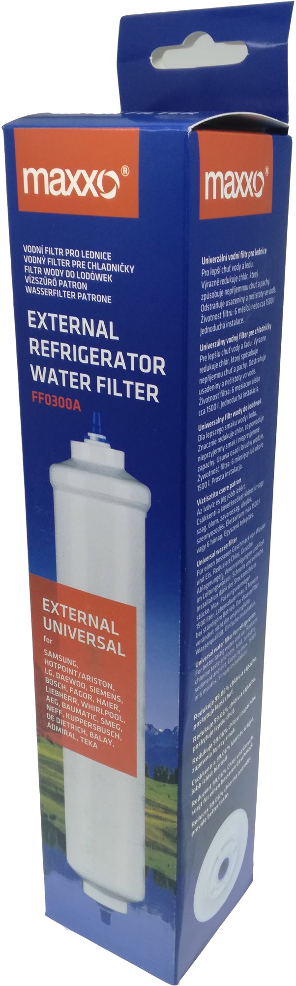 MAXXO FF0300A Náhradný vodný filter pre chladničky UNI externý