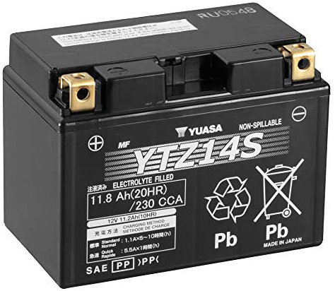 YUASA YTZ14S, 12 V, 11.2 Ah, 230 A, GEL
