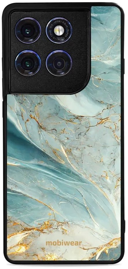 Mobiwear Glossy lesklý pre Motorola Edge 60 Pro – Zelenkavý mramor