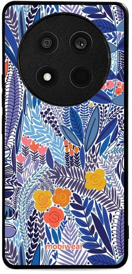 Mobiwear Glossy lesklý pre Honor Magic7 Lite 5G – Modrá kvetena