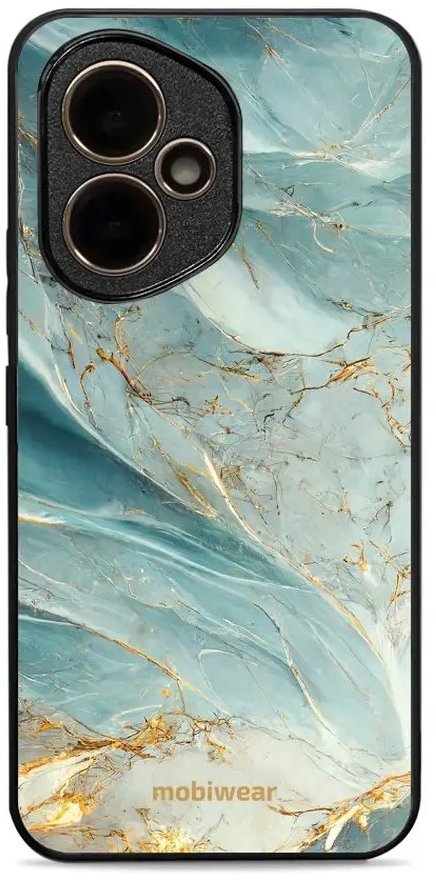 Mobiwear Glossy lesklý pre Honor 400 – Zelenkavý mramor