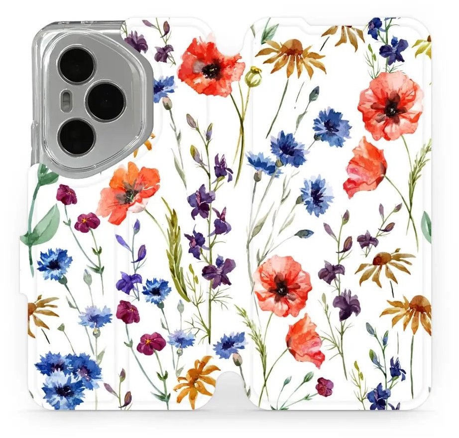 Mobiwear Flip knižkové pre Honor 400 Pro – Kvietky