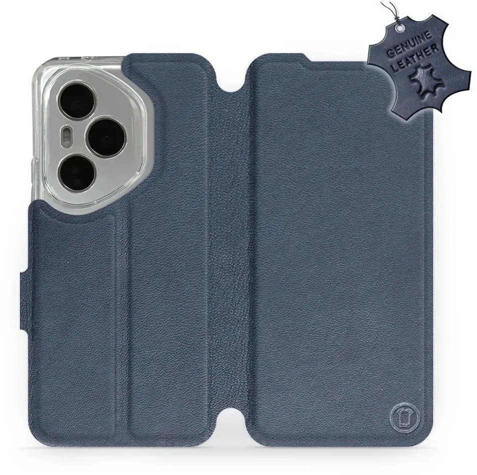 Mobiwear Flip kožené knižkové pre Honor 400 Pro – Modré