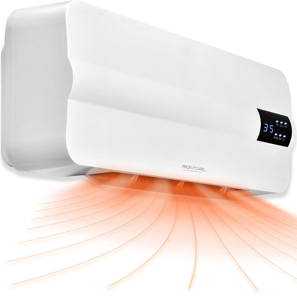 ProfiCare Nástenný keramický teplovzdušný ventilátor HL 3116