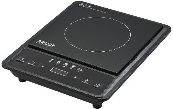 Brock Elektrický indukčný varič, 1 platnička 25 cm, 2 000 W, digitálny, čierny