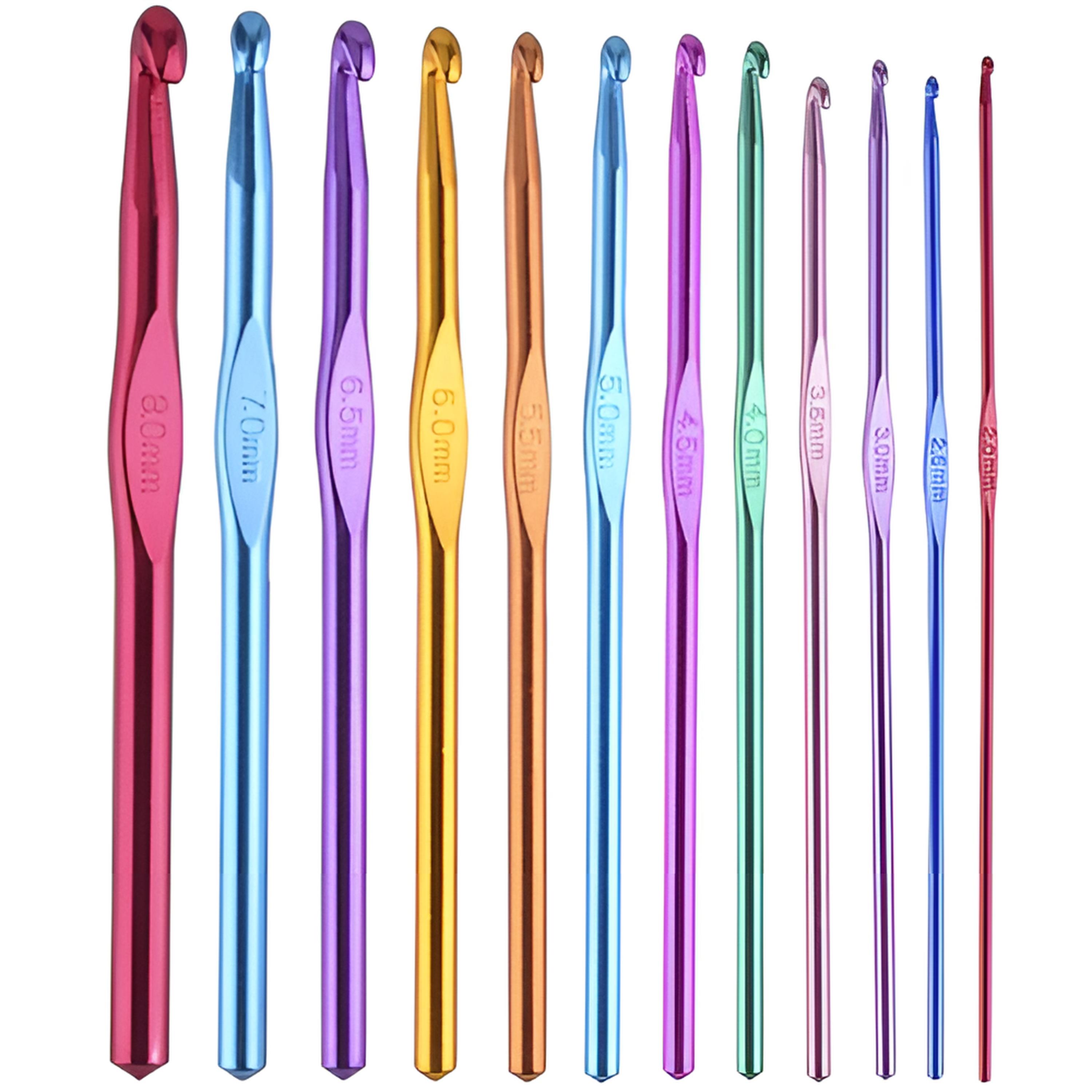 Ruhhy Háčik na hačkovanie – sada veľkostí, 12 ks