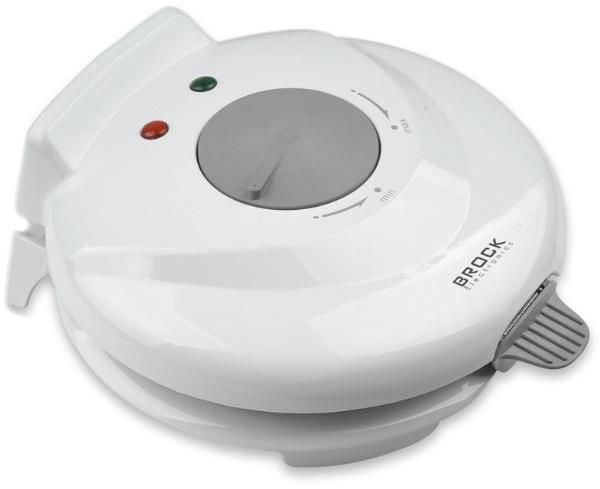 Brock Vaflovač 750 W, priemer dosky na pečenie 19 cm, forma na výrobu kornútov, regulácia teploty