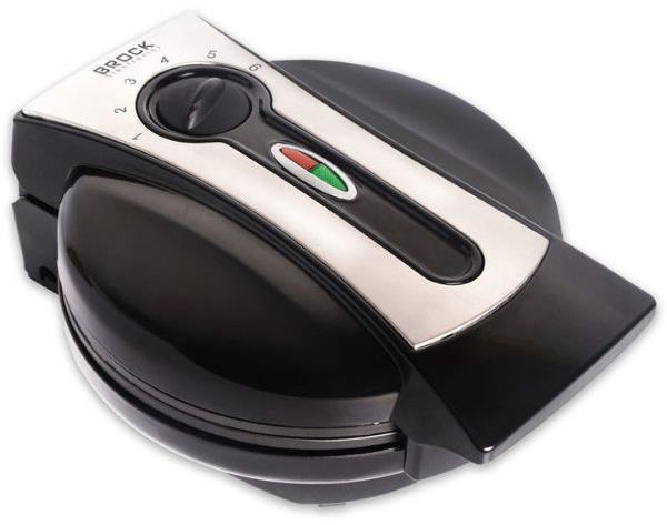 Brock Vaflovač na 5 vaflí v tvare srdca 1000 W, doska na pečenie 18 cm, regulácia teploty