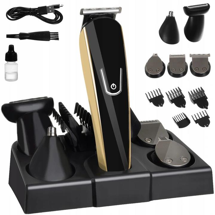 Soulima 23574 Bezdrôtový zastrihávač vlasov, fúzov, čierno-zlatý