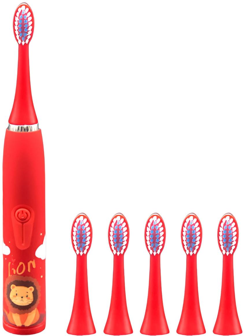 For Kids Detská elektrická kefka na zuby s nadstavcami Lev