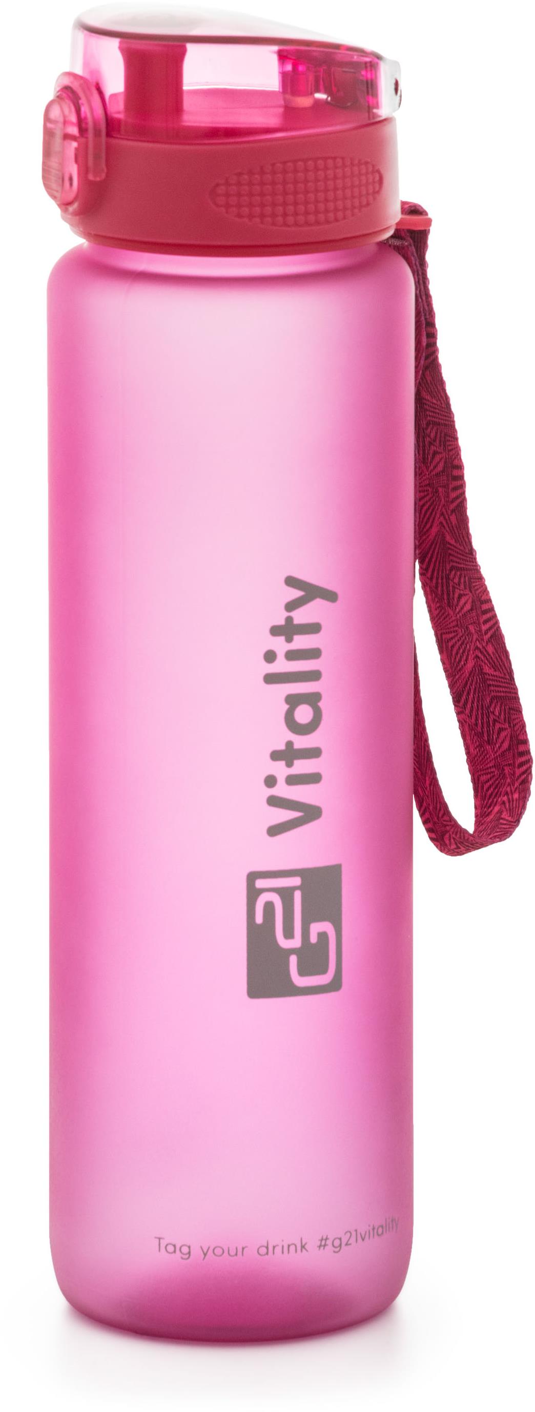 G21 Fľaša na vodu 1000 ml, ružová-zmrznutá