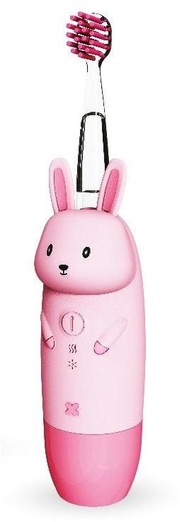 innoGio Elektronická sonická zubná kefka GIORabbit Pink