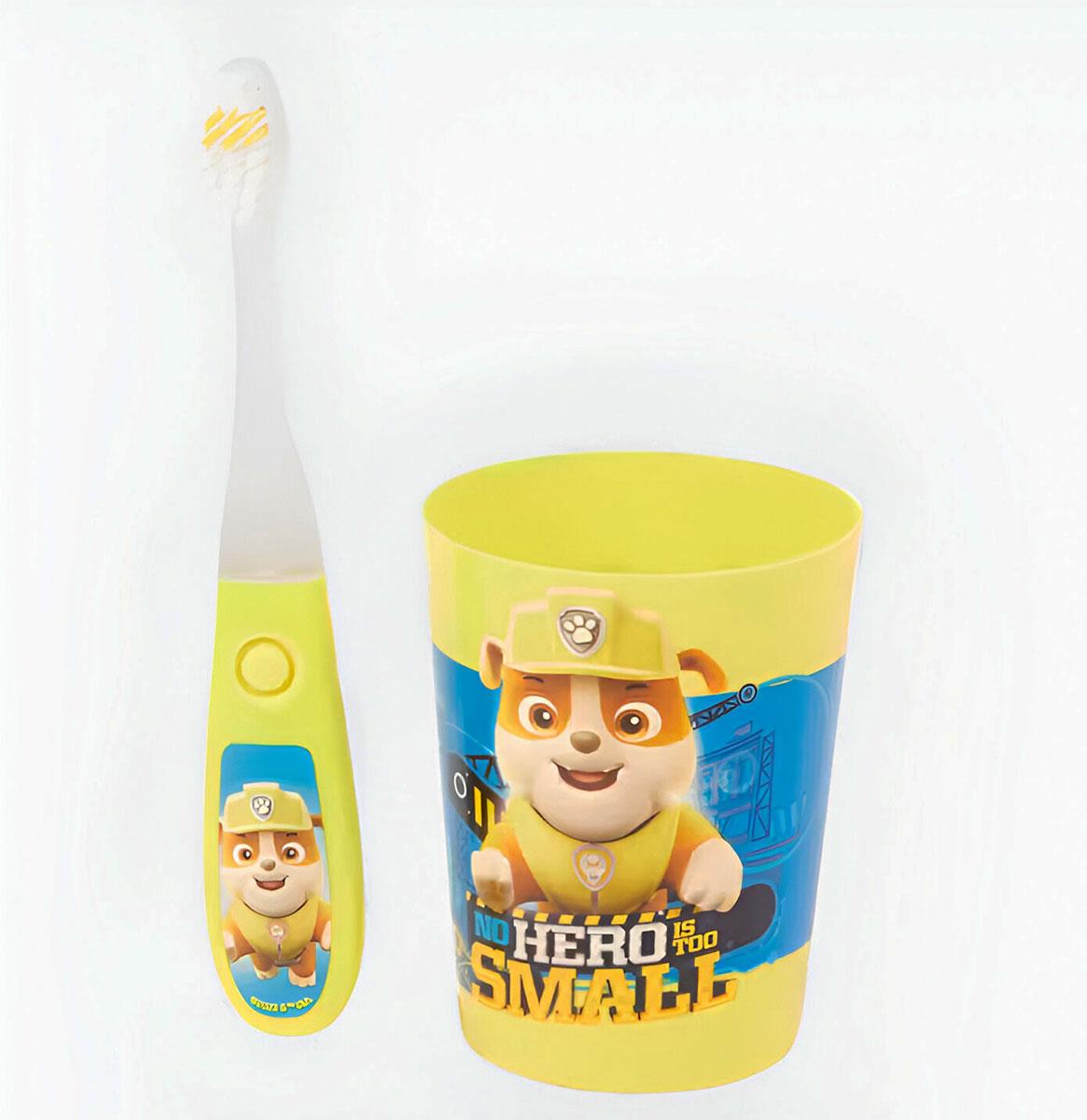 For Kids Detská zubná kefka s časovačom žltá – Rubble