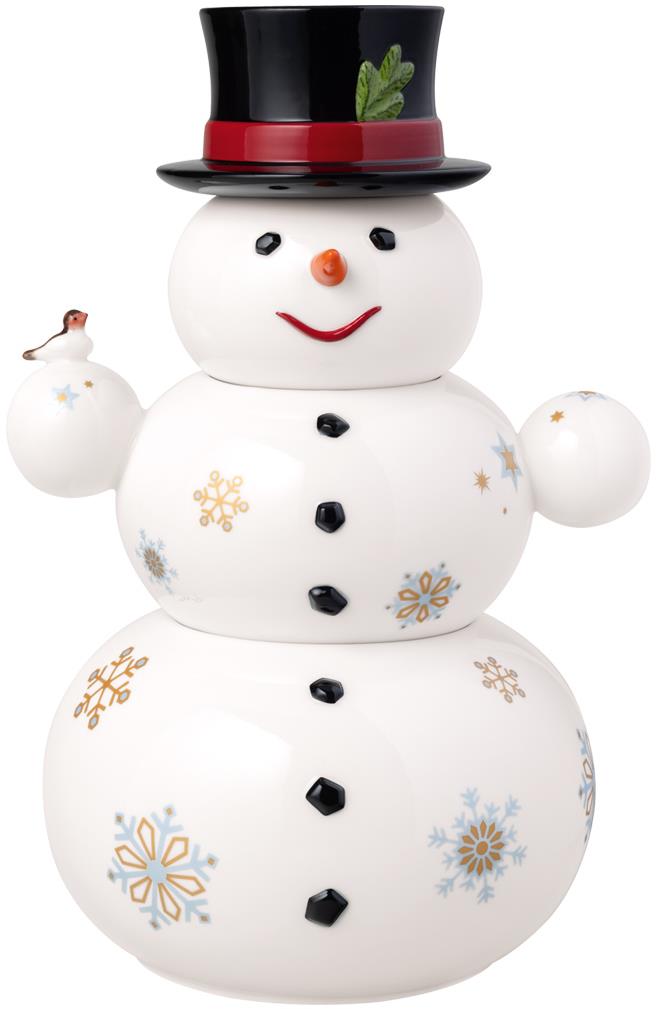 Villeroy & Boch Vianočná dekoračná dóza na pečivo Christmas Toys Memoryy Snehuliak 3 ks
