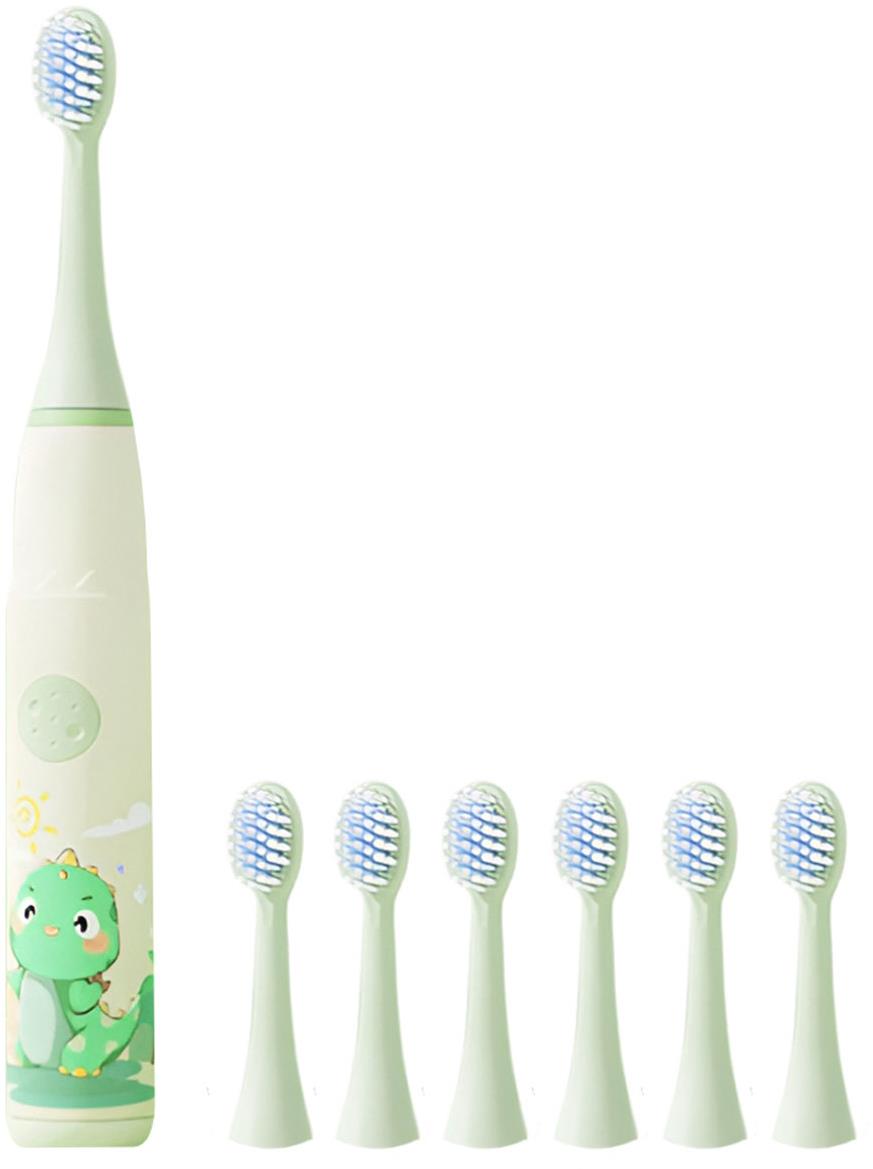 For Kids Detská elektrická kefka na zuby s nástavcami – Dinosaurík