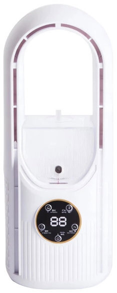 Verk 16032 Stolní bezlopatkový ventilátor s LED osvětlením bílý