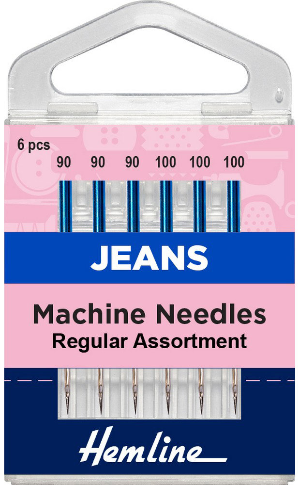 Hemline Jehly do šicího stroje JEANS vel. 90-100, 6 ks