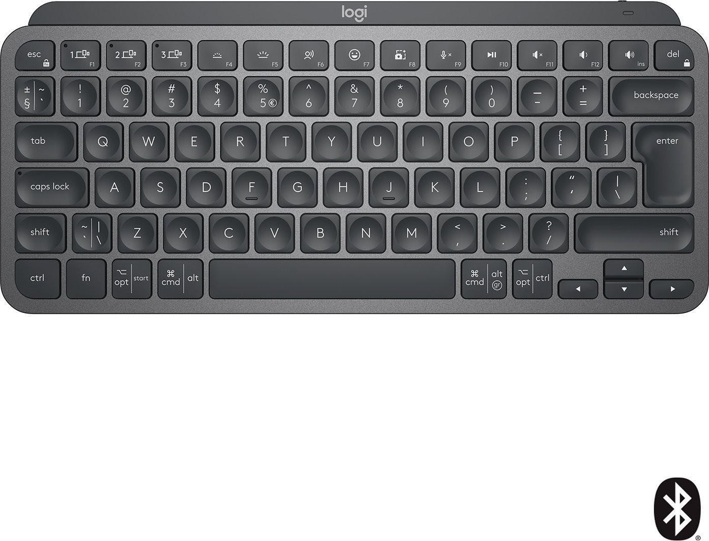 Logitech MX Keys Mini Minimalist Wireless Illuminated Keyboard, Graphite – US INTL