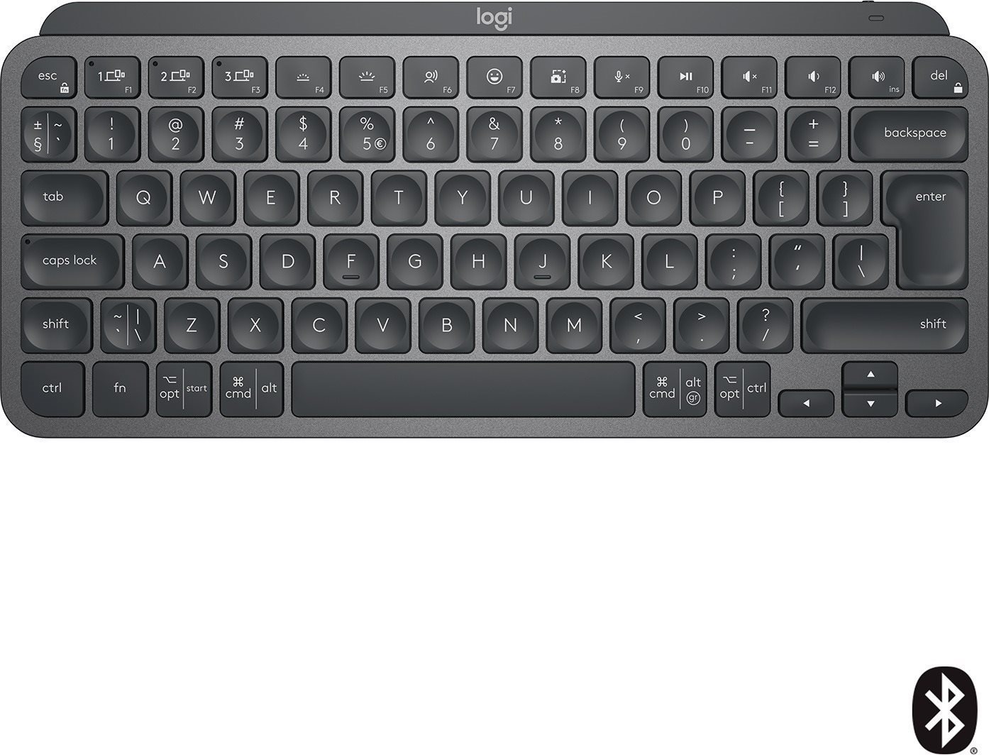 Logitech MX Keys Mini Minimalist Wireless Illuminated Keyboard, Graphite – CZ/SK