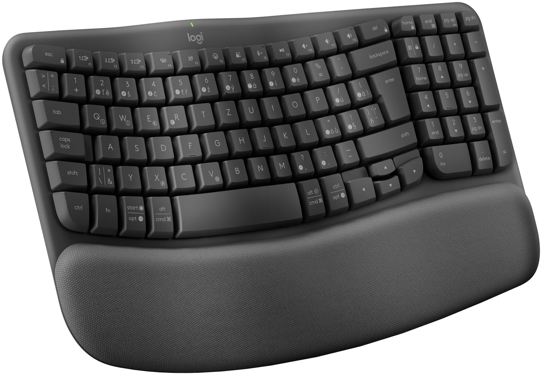 Logitech Wave Keys Wireless Ergonomic Keyboard Graphite – CZ/SK