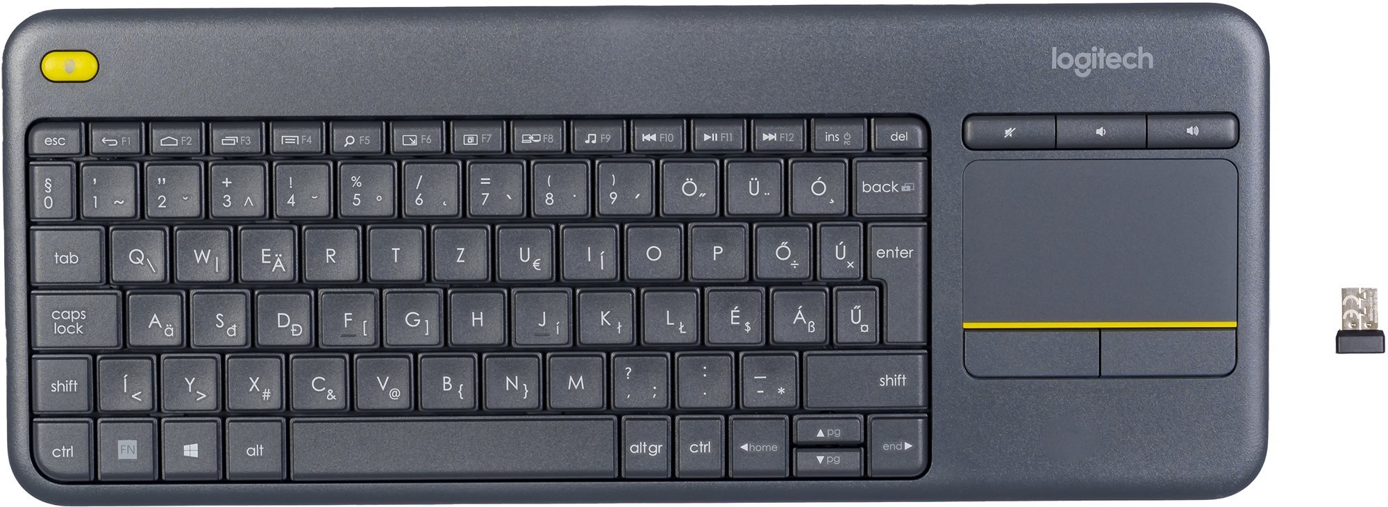 Logitech Wireless Touch Keyboard K400 Plus HU