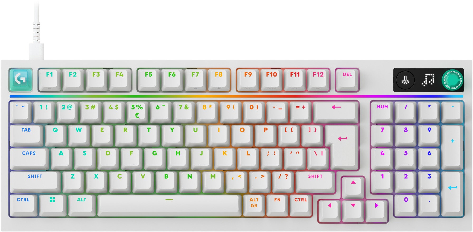 Logitech G316 X 98, biela – US INTL