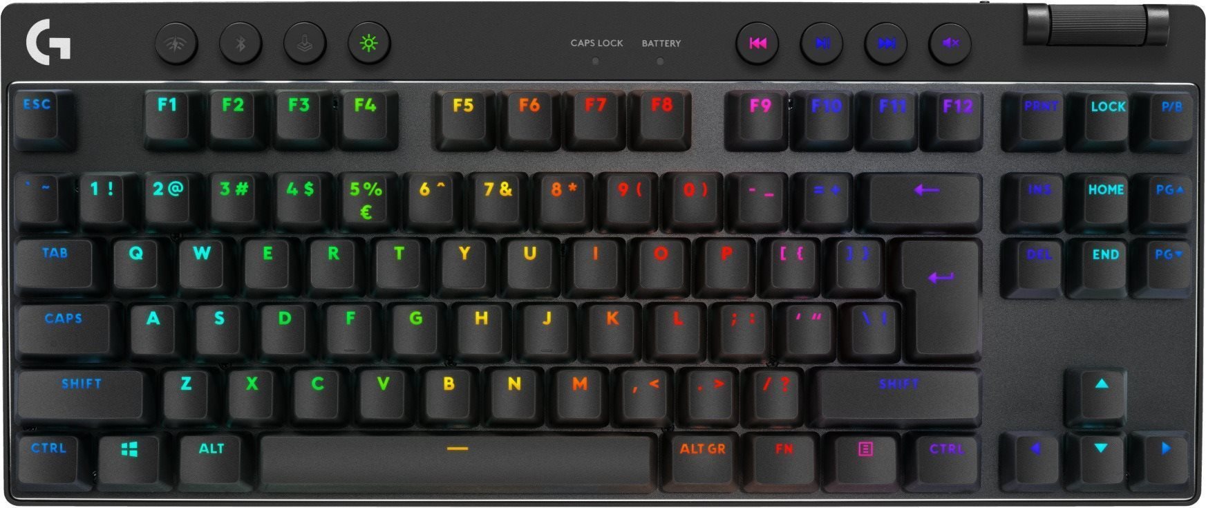 Logitech G PRO X TKL Lightspeed Tactile, čierna