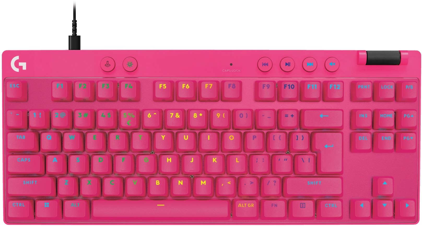 Logitech G PRO X TKL Rapid, magenta – US INTL