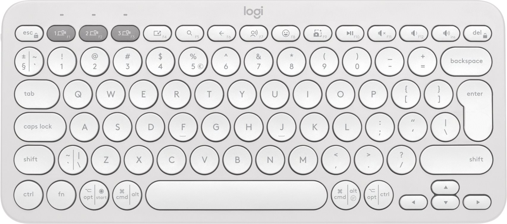 Logitech Pebble Keyboard 2 K380s, Off-white – CZ/SK