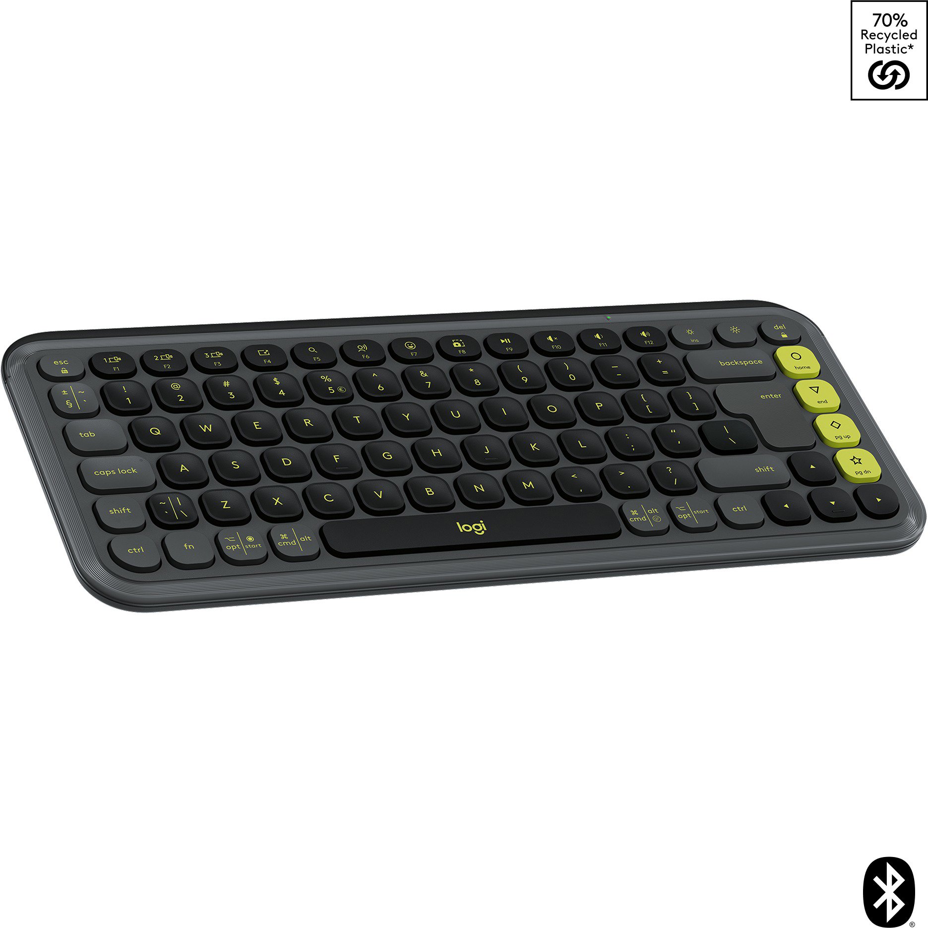 Logitech Pop Icon Keyboard, Graphite – US INTL