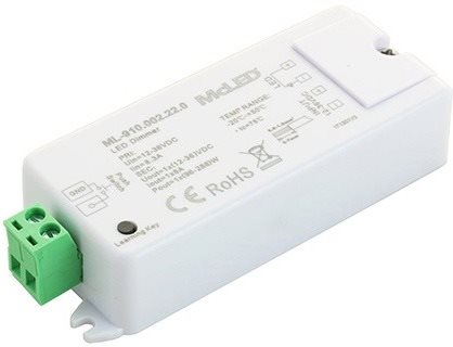 McLED RF prijímač – riadenie jasu, 1 kanál 8A, 12 – 36 V