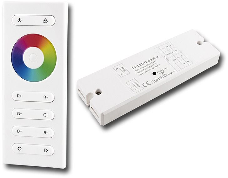 McLED Sada RF ovládač – RGB, 1 zóna, biely + prijímač